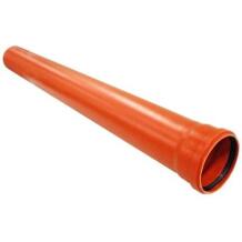 Instalplast PVC ārdarbu kanalizācijas caurule 8007540, 160mm, 3000mm, oranži brūna, nemīkstināts PVC-U, pH 2–12, SN4, līdz +40°C