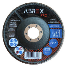 Slīpējamais disks lapiņu 125mm G36 cirkonijs ABREX
