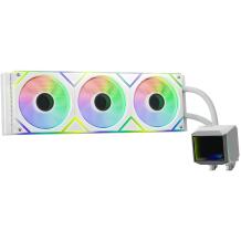 Adata CPU Aušintuvas LEVANTE II 360-WHCWW, 3 ventiliatoriai, 2000 RPM, 58 cfm, 29.33 dB, LGA 1851, LGA 1700, AM5, AM4