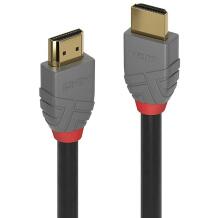Lindy HDMI кабель 2м, 36963, 2.0, 4096x2160@60Hz, 18Gbit/s, 30AWG, 3D, золотые контакты, черный, серый