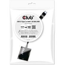 Club3D USB adapter CAC-2504, HDMI 2.0, 4K 60Hz, 1 HDMI, 1 USB-C, must