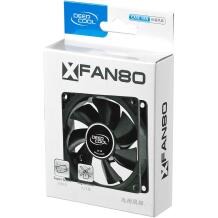 Deepcool Вентилятор корпуса XFAN 80 DP-FDC-XF80, 80mm, 1800RPM, 21.8CFM, 20.3dBA, гидродинамические подшипники