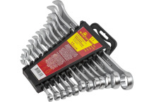 Kombinēto uzgriežņu atslēgu komplekts, KINGTUL, KT-3412MP, 12 gab., 8-24 mm, hromovanādija tērauds