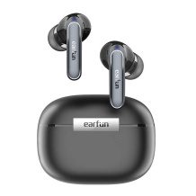 EarFun Air2 TW210B TWS bezvadu austiņas Bluetooth 5.3 LDAC 10 mm dinamikas draiveri līdz 40 st kopējais darbības laiks ar uzlādes futrāli IPX7 ūdens izturība ENC mikrofonos melns