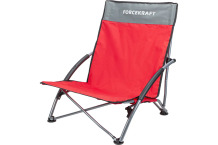 Saliekamais krēsls kempingam FORCEKRAFT FK-SP-137, ūdensizturīgs, 120 kg slodze, sarkans, kompakts un viegls