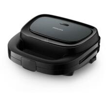Philips Вафельница HD2332/90 750 Вт, черная, нескользящие ножки, антипригарные пластины, толстые вафли
