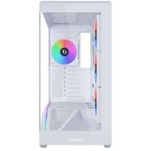 Lian Li Korpus G99.V100RW.01, Midi Tower, balta, 3x 120mm šoninių ventiliatorių, 1x 120mm galinio ventiliatoriaus, 420mm GPU