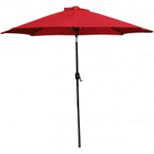 Садовый зонт 2,7 м, 8 ребер со светодиодной подсветкой, красный