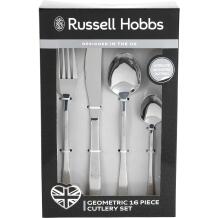 Russell Hobbs Geometriskais galda piederumu komplekts 16 gab RH01519EU7, nerūsējošais tērauds, 750 grami