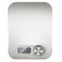 Kompaktie dizaina virtuves svari no nerūsējošā tērauda 5 kg ietilpība 1 g precizitāte digitālais displejs 03265 Caso