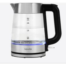 Lovio Tējkanna LVGEK001, 1.18kg, sudraba, pelēka, plāksnes sildītājs, automātiska izslēgšanās, ūdens līmeņa indikators