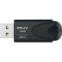 Pny USB mälupulk, FD256ATT431KK-EF, 256 GB, USB 2.0, USB 3.0, USB 3.1, 80 Mb/s, 20 Mb/s, vastupidav, kerge disain