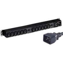 Eaton FlexPDU 12xIEC EFLX12I, 12xC13, 1xC19, 1U, C20, черный, монтаж: база, стойка, стена