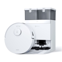 Robottolmuimeja kuivaks ja märgpuhastuseks 12 800 Pa imujõuga 5 200 mAh Li-ion akuga ja 0,275 l tolmukonteineriga valge DEEBOT T30C PRO Ecovacs