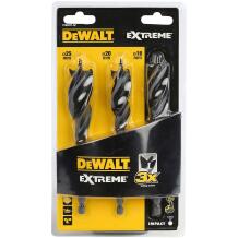 Dewalt Urbis DT90237-QZ, 3 gab. Koka urbis komplekts, 16/20/25 mm x 150 mm, Tri Flute, Hex, Pašbarošanās