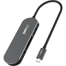 Emtec dokkija 6-in-1 Type-C ECHUBT650C, 6 porti, USB 3.1 Gen1, Power Delivery, 4K video