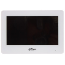 Dahua VTH5422HW-W IP Wi-Fi video intercom indoor monitor 7″ TFT capacitive touch 1024×600 Wi-Fi two-way audio H.265/H.264 video decode SD support 6 alarm inputs/1 output White