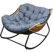 Besk kėdė 9126189, 115cm x 100cm, pilka, 1 vieta, metalinis rėmas, pagalvėlės komplekte, plastikinė sėdynė