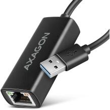 Axagon Võrguadapter ADE-AR 1000 Mbit/s, USB 3.2 Gen 1, Realtek RTL8153, RJ-45, Plug and Play, must