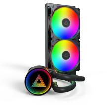 Montech CPU Dzesētājs LIGHTFLOW 240 ARGB (B), 2x120mm, 129.5m³/h, 2.39mmH2O, FDB, 6g garantija