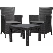 Dārza mēbeļu komplekts Rosario Balcony Set pelēks KETER 29200030939 60x62x89cm krēsli, 59x59x43cm galds, 13kg