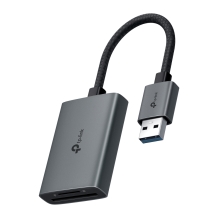 USB 3.0 Type-A к SD & microSD 3.0 кардридер, TP-Link, UA430, 1*USB 3.0 Type-A, 5Gbps, 2, 1*SD, 2TB Max, 1*microSD(TF), 2TB Max, CE, FCC, RoHS, BSMI, Корпус из алюминиевого сплава