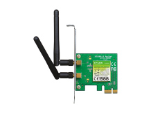 300Mbps belaidis N PCI Express adapteris, TP-Link, TL-WN881ND, 2.4GHz, 802.11n, 2dBi antena