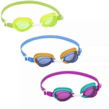 Bestway Плавательные очки AQUA BURST ESSENTIAL 7330784, прозрачные линзы, мягкие рамки, регулируемый носовой мостик, UV защита