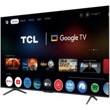 Tcl 4K QLED teler 65T8C, 165,1 cm, 3840 x 2160, 350 cd/m², Dolby Atmos, 2.1 kõlarid, 4x HDMI, Wi-Fi, Google TV