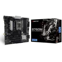 Biostar B760MXC PRO motininė plokštė, 244mm, 244mm, 4xDIMM, DDR5-SDRAM, 1xDVI, 1xHDMI, 3xUSB 2.0, 1xUSB 3.2, 1xRJ-45, 7.1 kanalai
