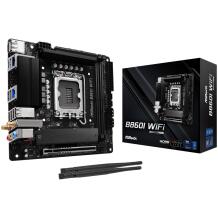 Asrock материнская плата B860I WiFi, B860I WiFi, 170mm, 2x2,5Gb/s LAN, 1xHDMI, 1xDisplayPort, 4xSATA III, 2xUSB 3.2 Gen 2