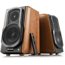 Edifier knygų lentynos garsiakalbis S1000MKII, 60W, 2 x AUX, Bluetooth, aktyvus, 2-jų krypčių, medis