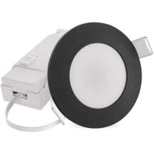 Emos LED prožektorius LORI ZV1164, 4,5 W, 345 lm, IP65, 110°, 2700/4000 K, juodas, įmontuojamas