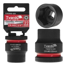 Impact Socket Tvardy T00212-22 3/4" 6PT 22mm CR-MO