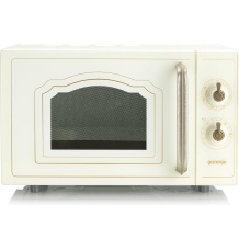 Mikroviļņu krāsns klasiskam gatavošanas stilam ar 700 W jaudu un bēšīgu retro dizainu MO4250TCLI Gorenje