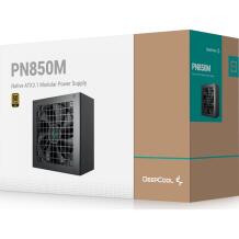 Deepcool Блок питания PN850M R-PN850M-FC0B-EU, 850 W, 80 PLUS Gold, 120 мм вентилятор, 10 лет гарантии