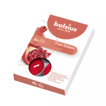 Aromātiskās tējas sveces Bolsius 37941515 Ø4x1.5cm 6 gab. granātābols