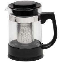 Resto arbatinukas 90512, 950 ml, borosilikatinis stiklas, nerūdijančio plieno filtras, plastikinis dangtelis, 3 lygiai
