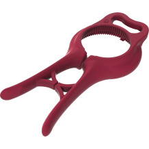 Universāls 2-in-1 atvērējs burkām BROWIN 139044, 21 cm x 10 cm, melns vai gaiši sarkans