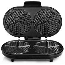 Tristar Vahvelipann WF-2120, 1200 W, 10 vahvlit, südamekujuline, must, roostevaba teras, libisemiskindlad jalad