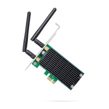 Tinklo adapteris dviejų dažnių PCIe belaidis Archer T4E 802.11ac 2.4 GHz 300 Mbps 5 GHz 867 Mbps 2 nuimamos antenos Juodas TP-Link