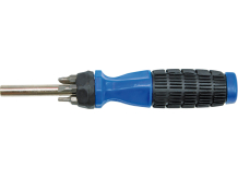 Skrūvgriezis ar gumijas rokturi un 6 uzgaļiem, universāls, 65041, TOYA