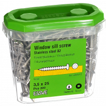 Palodžu skrūves3,5X25 A2-200gab. 590510 ESSVE