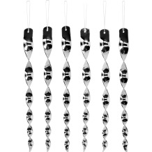 Putnu atbaidītājs - atstarojošas spirāles sudrabā, 6 gab. BIOOGROD 731025, 2x2.3x30 cm, 10 g