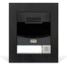 2N sisenemise paneel IP Solo 9155301BS must, HD kaamera, 1 nupp, 107 x 130 x 28 mm