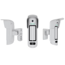 Ajax MotionCam Outdoor HighMount PhOD wireless outdoor motion detector with camera and PhOD photo-on-demand Jeweller dual PIR + microwave up to 15 m 640×480 photo verification SmartBracket anti-masking tamper protection up to ~3 years on CR123A batteries white