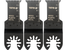 Daugiafunkcis įrankis medžiui, plastikui, metalui 28,5 mm (3 vnt.) YT-34684 YATO