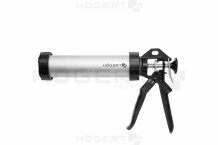 Caulk Gun 600 ml, HOGERT, HT4R410, 360° rotācija, alumīnijs