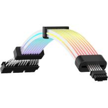 Gamemax modulaarne kaabel 12VHPWR CABLE-BK, 31cm, 3x8 pin pistik, 7A, RGB LED valgustus