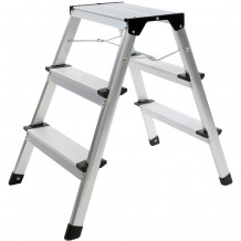 Step ladder, aluminium, 3 steps, 600mm, KS Tools